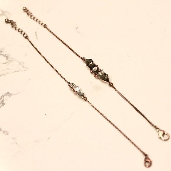 Geometric Gold Bracelets (Set of 2) - Picture 4 of 4